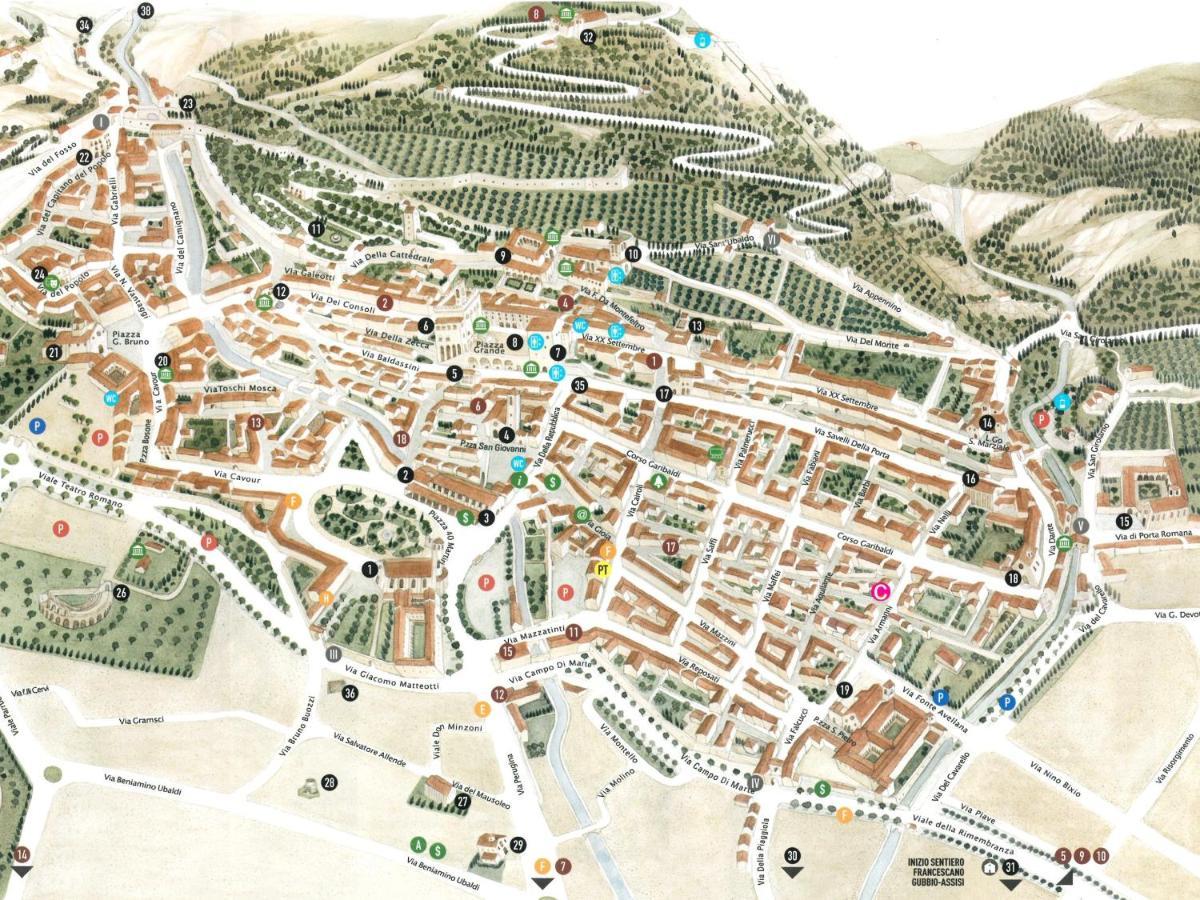 Casa Armanni - La Tua Casa Di Pietra Appartement Gubbio Buitenkant foto